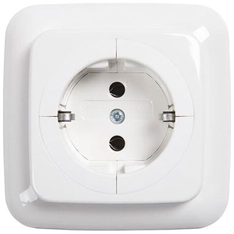Busch-Jaeger Prise de courant Busch-Objektsteckdose® SCHUKO® blanc alpin - Reflex SI (20 EUA-214), 2CKA002011A3629