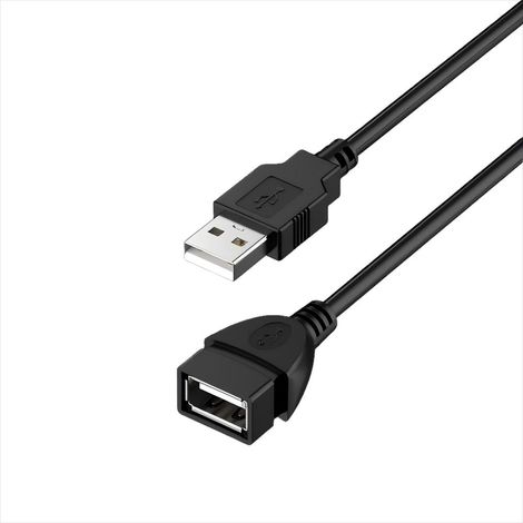Câble d'extension USB 2.0 mâle-femelle, 1 mètre, pour une transmission à haut rendement.