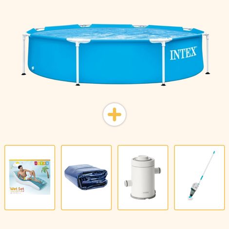 Intex Piscine Tubulaire Ronde - 244x51 cm - 5-pièces S87 (1/5)