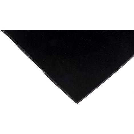 Plaque caoutchouc Naturel noire, 1m x 600mm x 3mm ( Prix pour 1 )