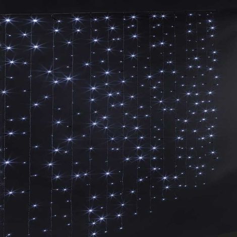 Paris Prix - Rideau Lumineux Extérieur nile 100cm Blanc Froid