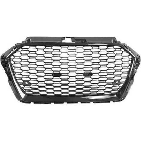 Grille Calandre avant ABS Audi A3 8V 2016 a 2020 Noir Look RS PDC-38610230 (1/2)