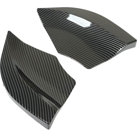 1 paire de diffuseurs de pare-chocs arrière de remplacement en plastique ABS, style fibre de carbone, pour automobile (gauche et droite).
