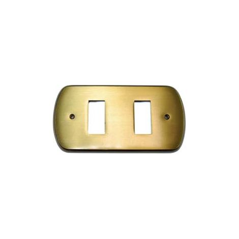 COPRINTERRUTTORI CRISTINA 2 POSTI IN OTTONE BRONZATO- - in ottone bronzato - 2 pezzi