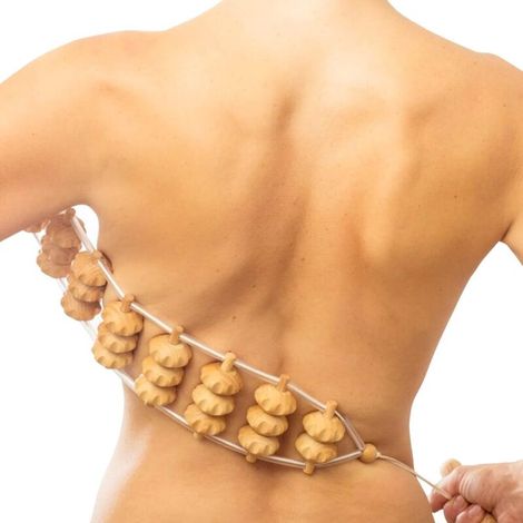APEX Accessories Masseur pour Dos Muscles Rouleau de Massage Appareil Bois 120 cm (40 x 7 cm Surface de Roulement) (1/5)