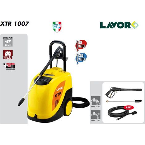 NETTOYEUSE HAUTE PRESSION À EAU CHAUDE 'XTR-R 1007' LAVOR 135 bar