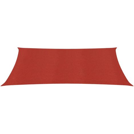 Voile d'ombrage, Protection Solaire, pour Jardin Terrasse Extérieur, 160 g/m² Rouge 2,5x3,5 m PEHD OIB1649E (1/5)