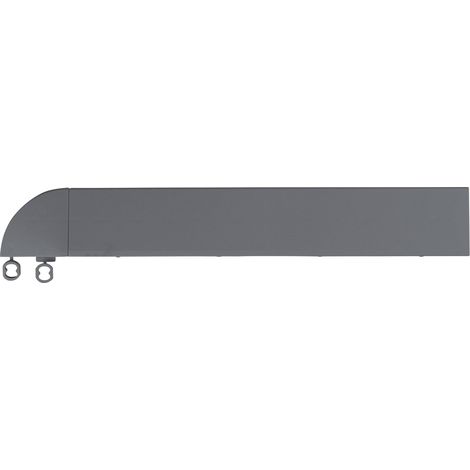 Angle Gris Anthracite Clipsable pour Dalle Épaisseur 12mm - Dimensions 35,5x5,5 cm - Usage Intensif Jardin (1/2)