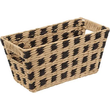 Panier de Rangement Terre Inconnue 15x31cm Beige (1/3)