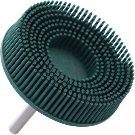Brosse abrasive Caoutchouc en caoutchouc Roue de polissage vert foncé pour la perceuse électrique pour éliminer la rouille de Burrs Medium, roue abrasive en caoutchouc, Outils(3 pouces) (1/5)