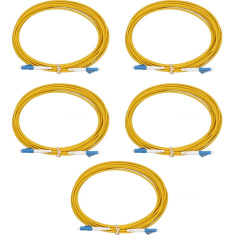 Câble fibre optique 5 pièces, gaine LSZH, faible perte, stable, longue durée, rallonge optique robuste (1/5)