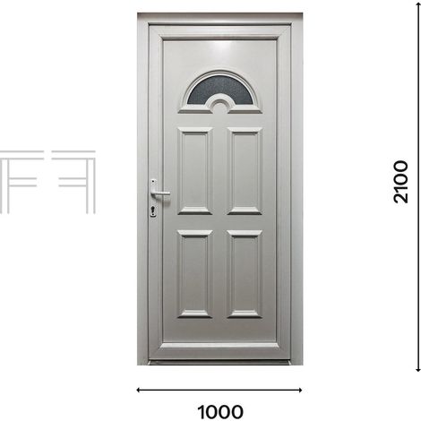 Fintex Porta d'ingresso in Pvc M.4 - 1000 x 2100 APERTURA TIRARE A DESTRA VISTA INTERNA