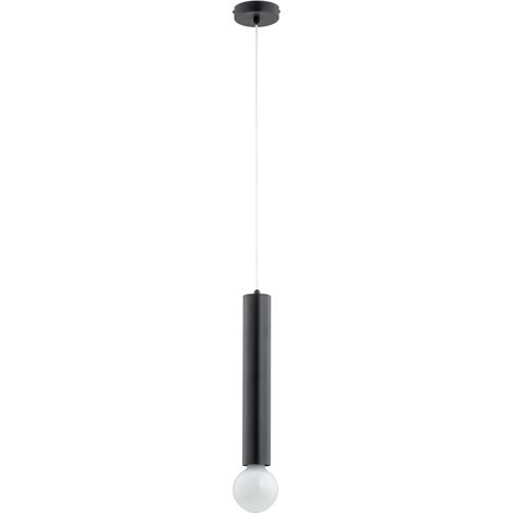 Suspension minimaliste noire tube E27 15W TWISTER Alfa (1/2)