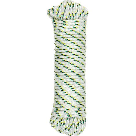 Corde Polypropylène 7mm x 25m Résistante Imputrescible Flottante Usage Jardin, Bricolage, Bâche, Camping Multi-Usage Intérieur/Extérieur (1/5)
