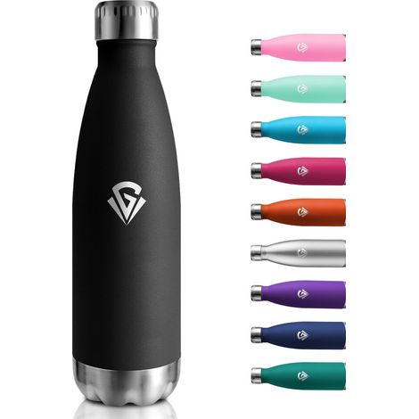 Gourde Isotherme 750ml, Bouteille d'eau Réutilisable en Inox Sans BPA, Étanche à Double Paroi, Bouteille Isotherme pour Enfants et Adultes, Sport, Bureau, École, Randonnée, Voyage et Camping, Yoga (1/5)