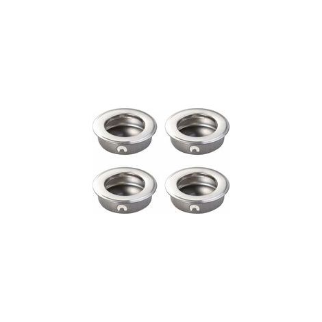 4 PCS 35mm Plat en Acier Inoxydable Encastré Encastré Tirez Le Doigt Insérez La Porte Coulissante Poignée Cabinet Tirer Tiroir Matériel (1/5)