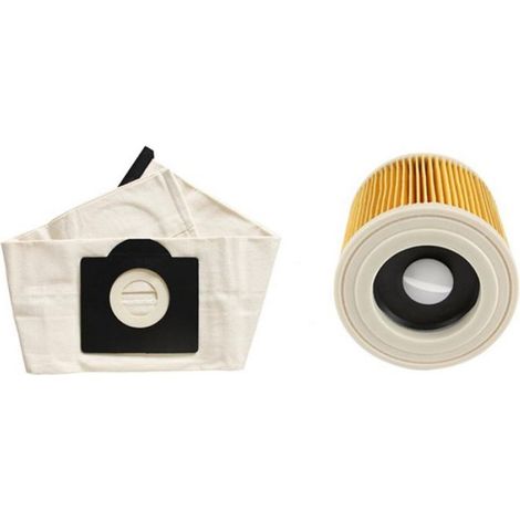 Filtre Hepa et Sacs à PoussièRe Lavables pour Karcher WD3 MV3 WD3200 SE4001 A2299 A2204 A2656 les PièCes D'Aspirateur Accessoires (1/4)