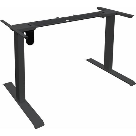 Home Deluxe - Bastidor para escritorio de altura regulable AXION  Color: Negro (1/3)