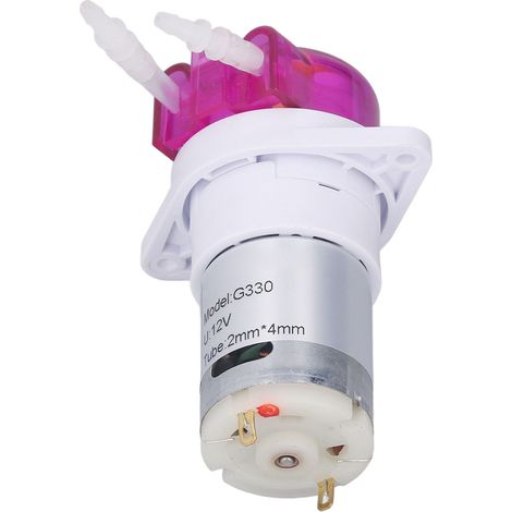 Pompe doseuse de liquide miniature à microcirculation électrique CC auto-amorçante, 5000 tr/min, 12 volts, débit 58 ml/min, 250 ampères. (1/5)