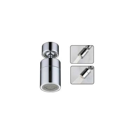 Wasserhahn-Luftsprudler (silber), 360° drehbarer Küchenarmatur-Auslauf, wassersparender Luftsprudler mit 2 Modi, Luftsprudler-Filter für Küchen- und Badezimmerwaschbecken (1/5)