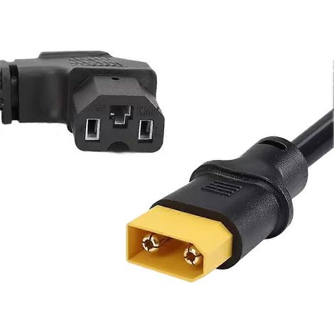 Câble de charge XT90 pour batteries de moto, connecteur mâle vers rallonge coudée à 3 broches, connecteur XT90 mâle (1/5)