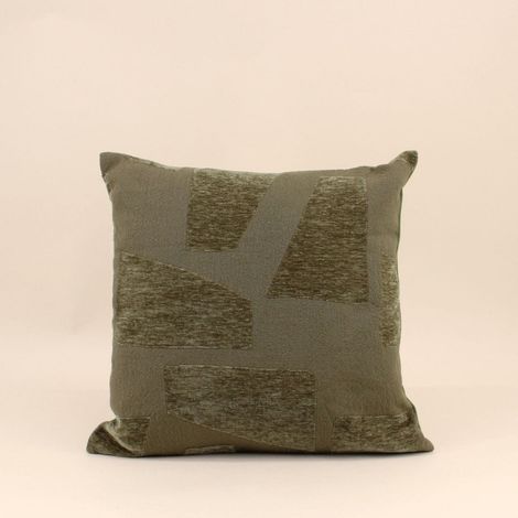 Coussin à motifs kaki 40x40cm (1/5)