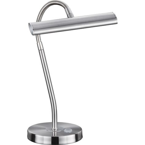 Lampada tavolo da Interno a LED in Metallo Nickel Opaco