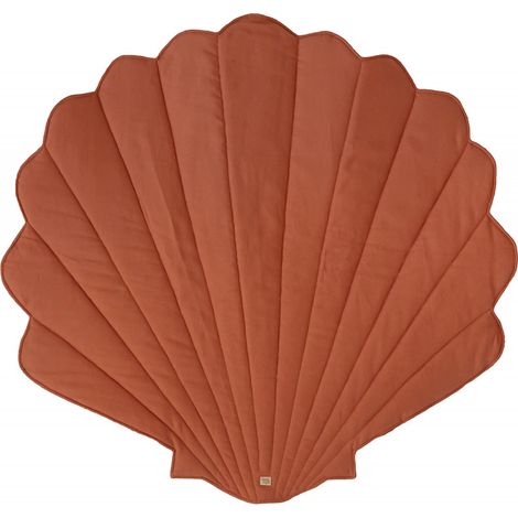Tapis de sol coquillage molletonné bébé enfant sea stories - Orange (1/5)