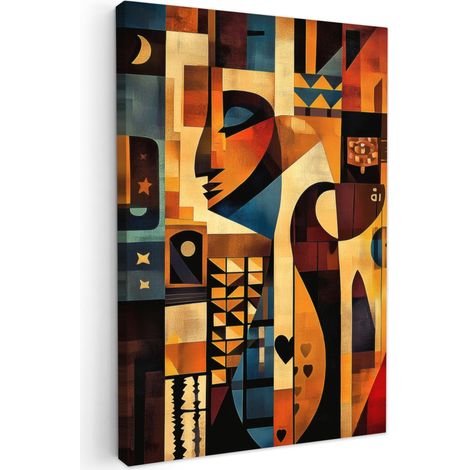 TABLEAU SUR TOILE Figures - Abstraites - Symboles Tableau Chambre Adulte 90x140 cm