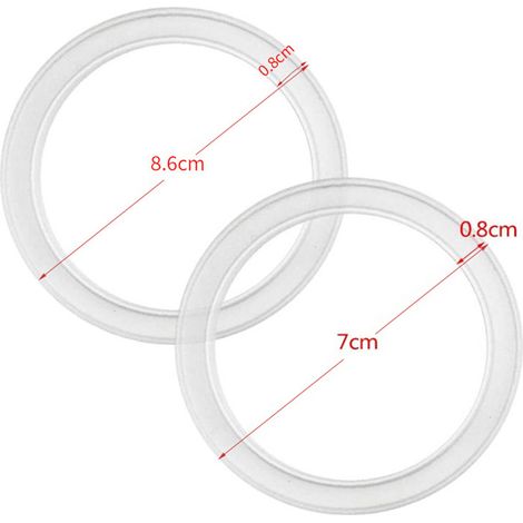 Joint de bocal silicone - 10 pièces - Réutilisable, étanche, pour bocaux 70mm et 86mm