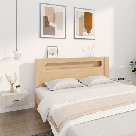 Wand-Nachttische 2 Stk. Betongrau 50x36x25 cm