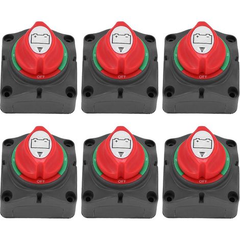 Interrupteur principal sectionneur à 6 positions (3 positions), coupe-circuit d'alimentation batterie 12-60 V (1/4)