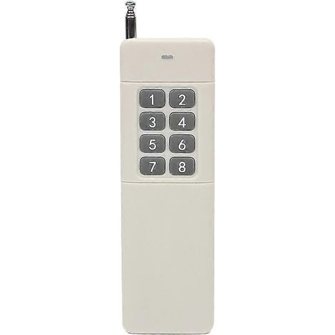 Leistungsstarke 433-MHz-Fernbedienung mit 1/2/4/6/8/12 Kanälen für Motoren – 8 Tasten