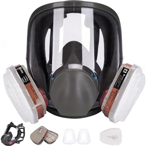 6800 MASCHERA PROTETTIVA ANTIPOLVERE + 2 CARTUCCE DI CARBONE + 12 FILTRI