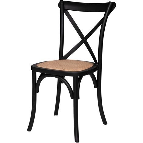 Sedia bistrot isak faggio nero - Atmosphera créateur d'intérieur (1/4)