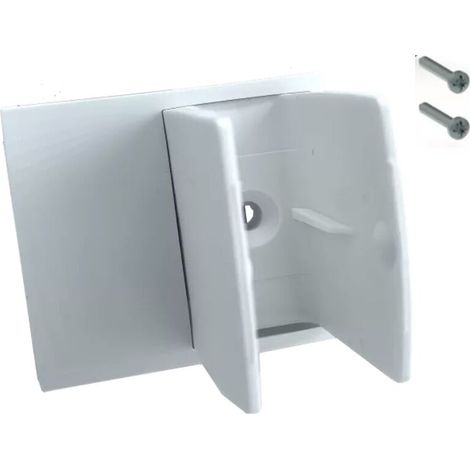 – Clip bloqueur de manivelle pour volet roulant – Déport 25 mm – Plastique – Pour manivelles 12 à 15 mm – Support mural universel (1/3)