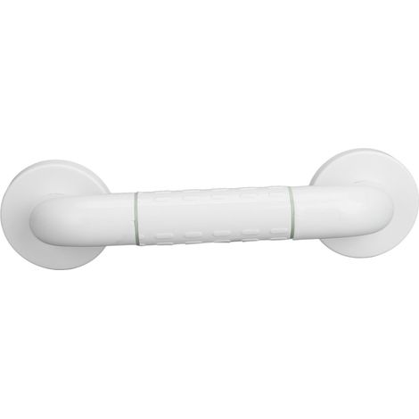 Barre de soutien salle de bain 29 cm antidérapante inox pour senior, blanc (1/5)