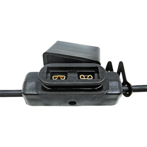 Porte-fusible plat Maxi 32 V 60 A, section 13,3 mm², noir