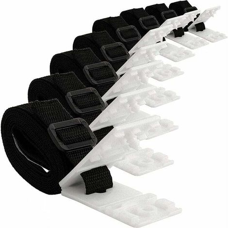Kit de fixation de couverture solaire de piscine - 8 sangles de couverture solaire - Kit de sangle de couverture solaire - Fixation de bobine de couverture - Taille : 8 pièces (1/5)