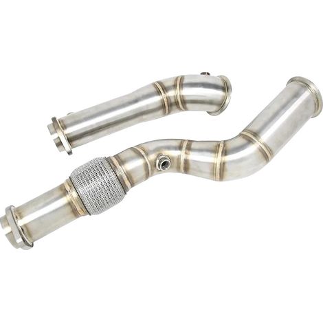 Tuyau de descente, Acier inoxydable, Amélioration de performance, Argent (1/2)