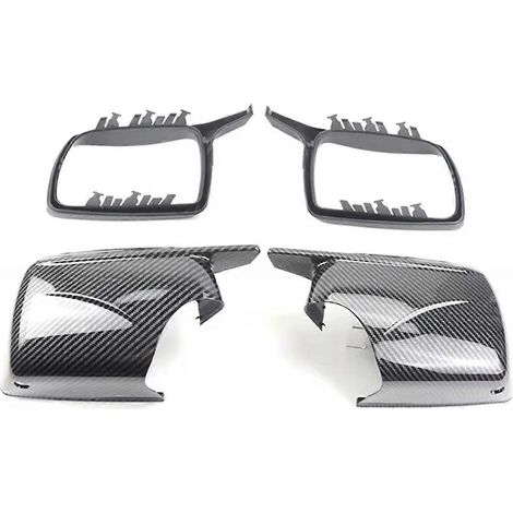 Fundas de retrovisores M Look para BMW X5 E53 (1999-2006), estilo fibra de carbono, para retrovisores exteriores. (1/5)