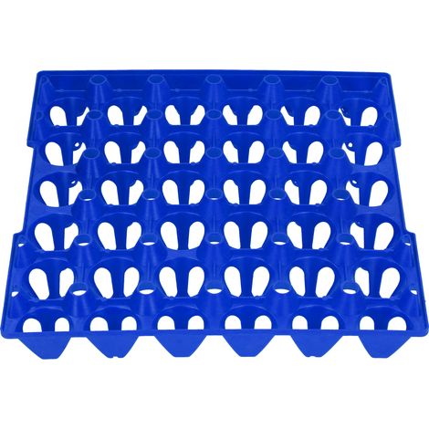 Stück Eierkartons aus Kunststoff, 30 Fächer, Eierboxen, Halter, Tablett für Lagerung, Transport, Haushalt, Landwirtschaft, Blau (1/5)