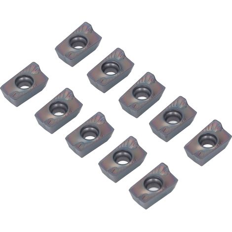 Kit de 10 plaquettes de tournage en carbure pour tour, fraisage CNC, pour bois et acier. (1/5)