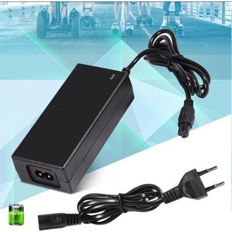 Chargeur de batterie adaptateur de Trottinette scooter électrique DC 42V 2A (prise UE) (1/4)