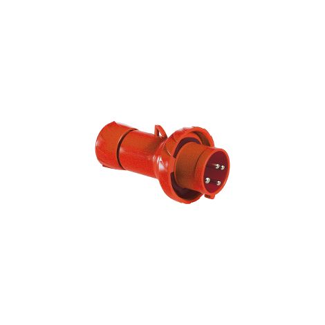 Conector rápida FICHA 32A 3PT 380V IP67 para conexiones seguras y resistentes al agua.