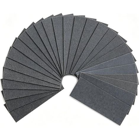Papier de Verre Fin 26 Pcs Assortiment Papier Abrasif Carrosserie Sec et (1/5)