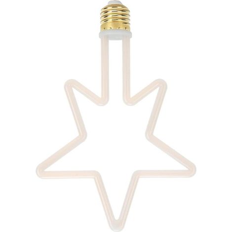 Ampoule en Forme D'étoile Ampoule Led de Noël. Ampoule Décorative Led Décorative E27/2700K 8W 5 Tointed Lampes Led pour le Festival Intérieur 220to240V (1/5)