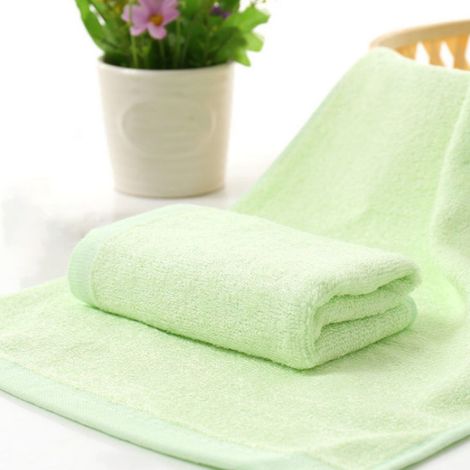 Gant De Bain - Microfibre Velours Corail - Absorbant Rapide Séchage - Pour Visage Corps Spa - 30 x 60 cm - Vert (1/3)