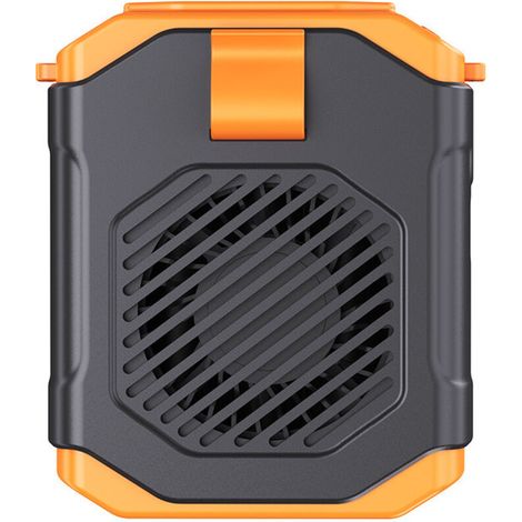 Tragbarer Mini-Ventilator, 5 Geschwindigkeitsstufen, USB-aufladbar (orange) (1/5)