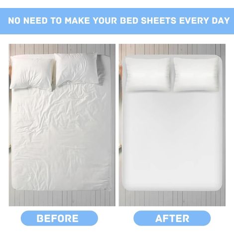 Attaches élastiques réglables pour draps, protège-matelas, housses de table à repasser, nappes, housses de canapé, couettes, housses de siège auto (1/5)